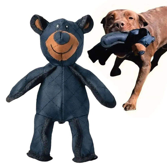 Mighty Bear pet soundmaking plush dog toy for oral health and play