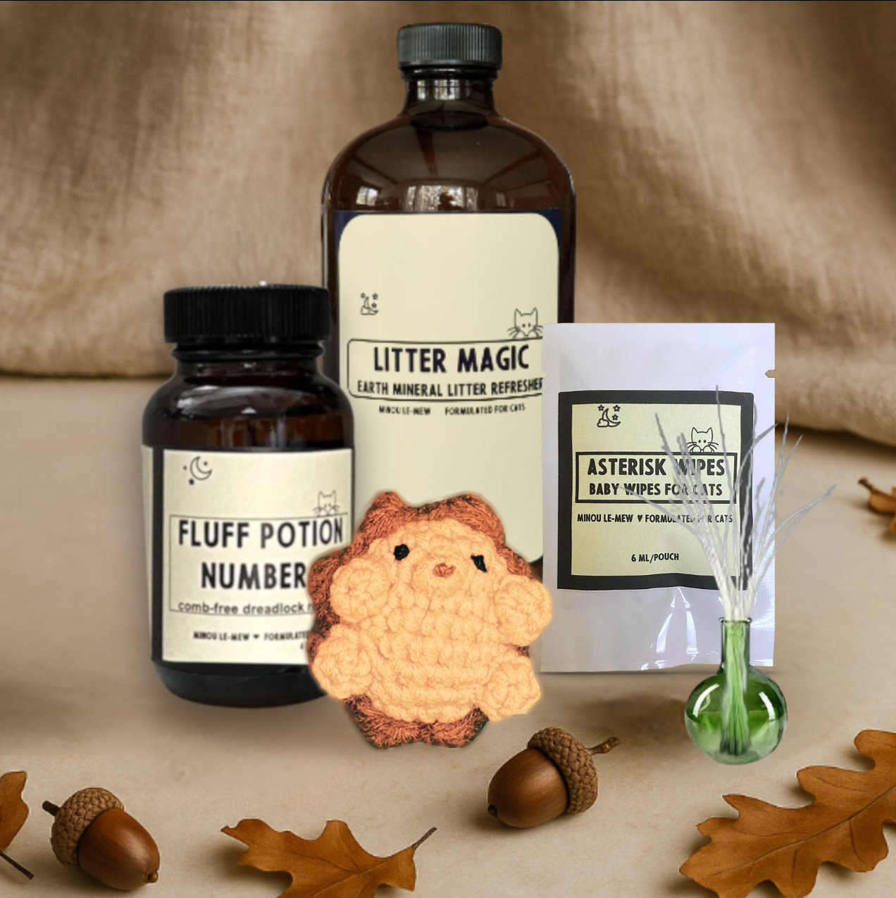 Asterisk Wipes | Botanical Cat Hygiene Wipes | Grooming | Minou Le-Mew