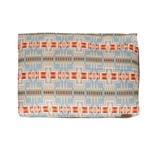 Pendleton All Season Pet Napper dog bed with Falcon Cove print, water and UV-resistant fabric, available in multiple sizes for dogs up to 100 lbs