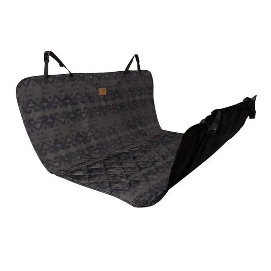 Pendleton Car Dog Hammock in vehicle protecting seats with classic patterned water-resistant fabric