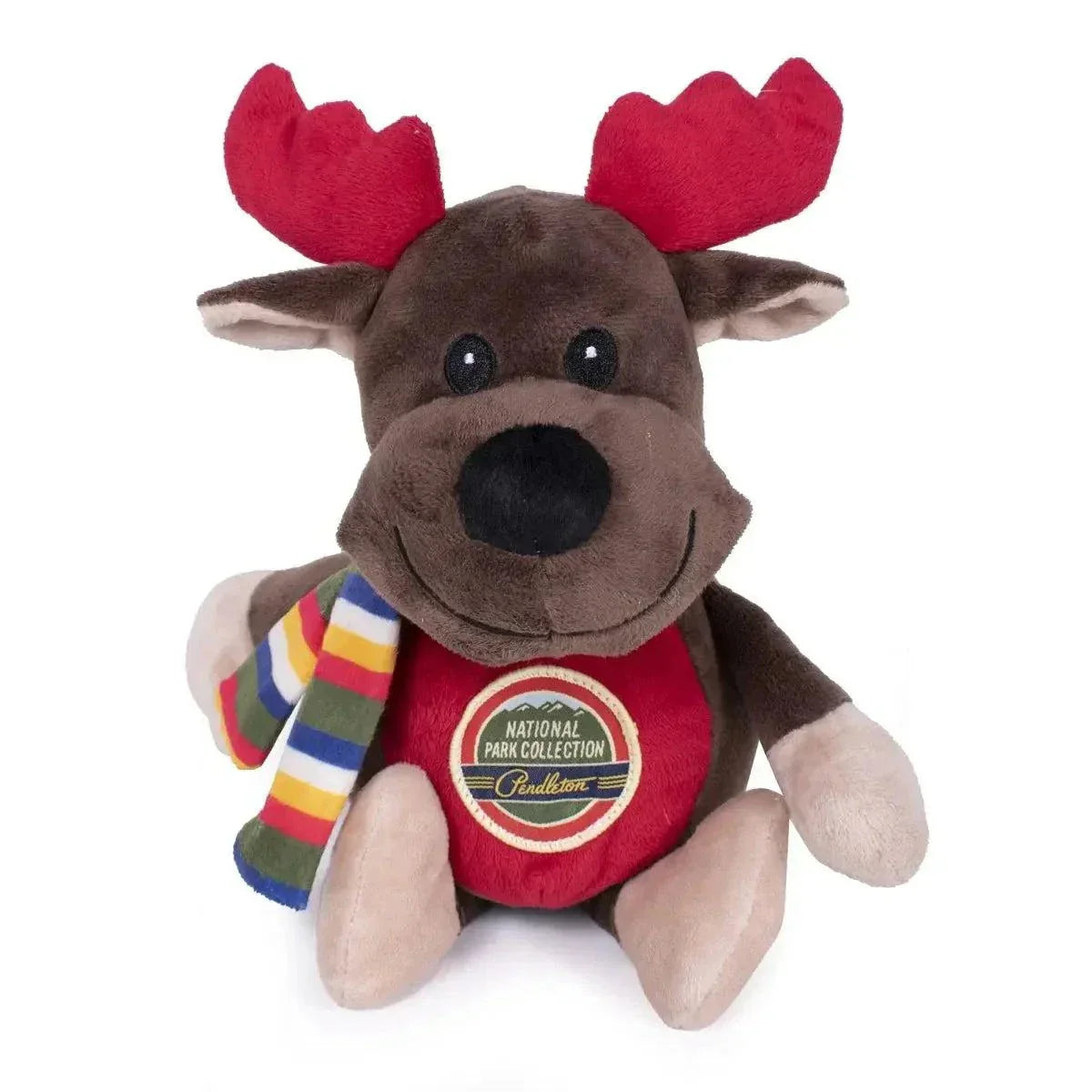 Pendleton National Park themed durable dog toy with embroidered logo and squeaker