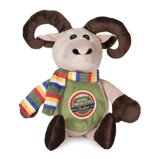 Pendleton National Park themed durable dog toy with embroidered logo and squeaker
