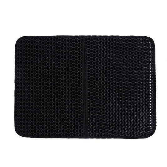 Pet Cat Litter Mat Waterproof Double Layer Cat Litter Trapping Pet Litter Box Mat Clean Pad Products For Cats Accessories Cat Litter Mat Trapping for Litter Box No-Toxic & Super Size Urine & Waterproof Honeycomb Double Layer Anti Tracking Mats