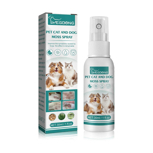 Pet skin medicine spray for cats and dogs to treat mite itching and skin issues