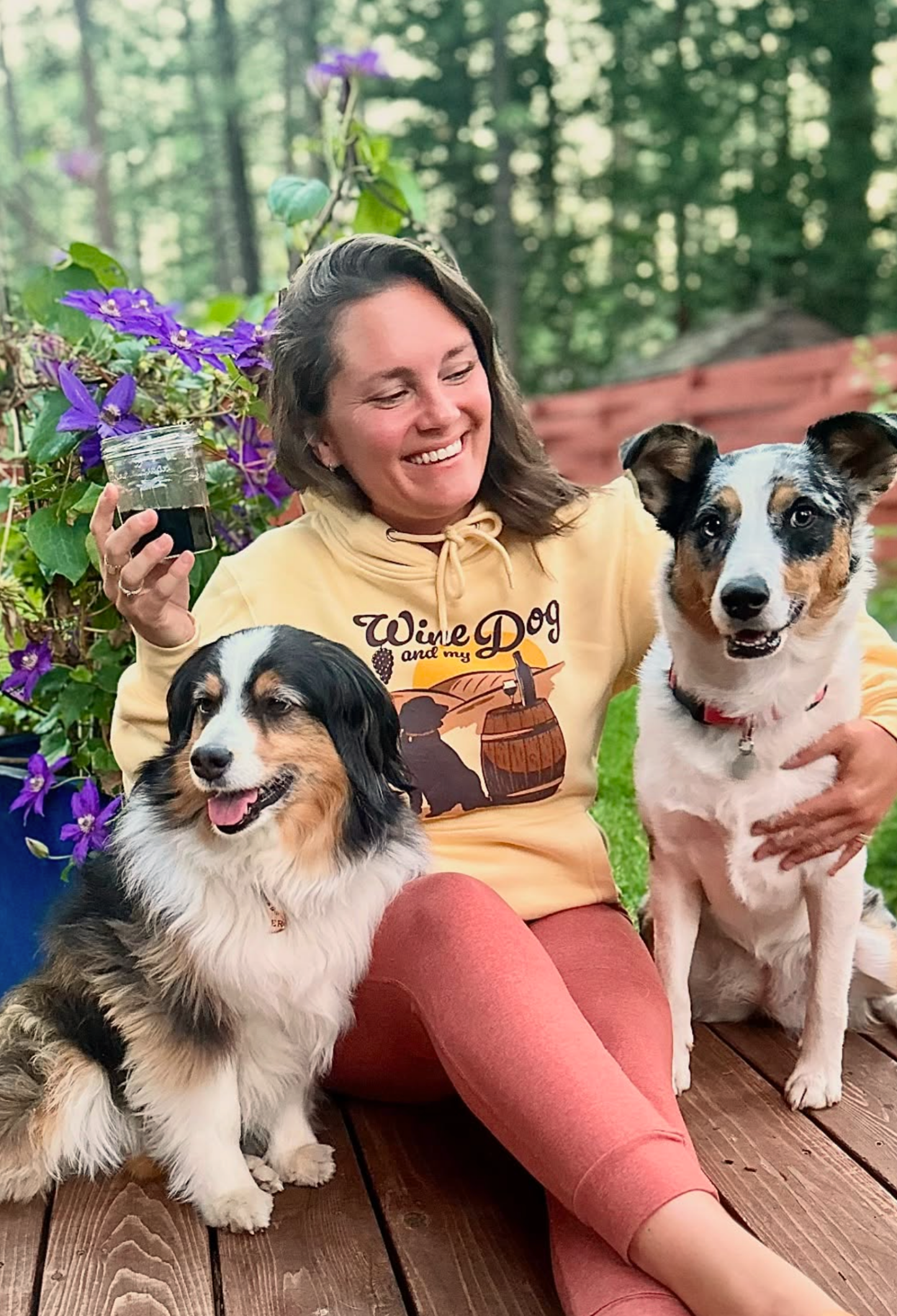 Wine and My Dog Hoodie - Cozy, Stylish Women's Wine & Dog Sweatshirt