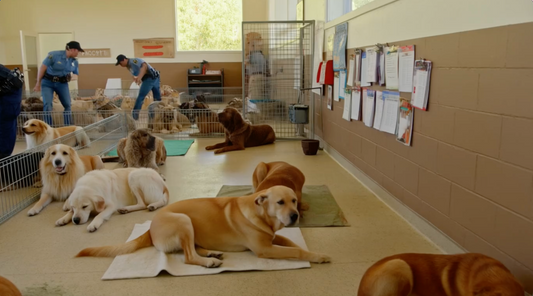 Rescued Peoria 60 dogs safely relocated from unsanitary home by Peoria Police and animal advocates