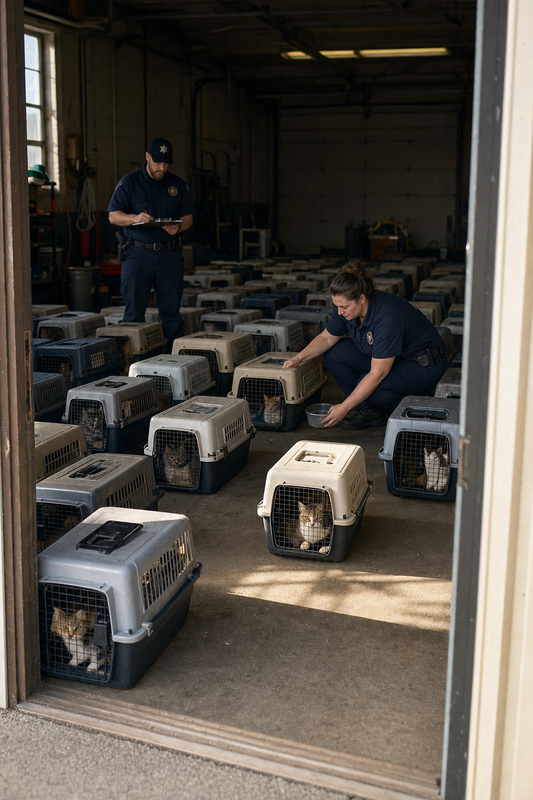 Fifty-Three Crates in a County Garage