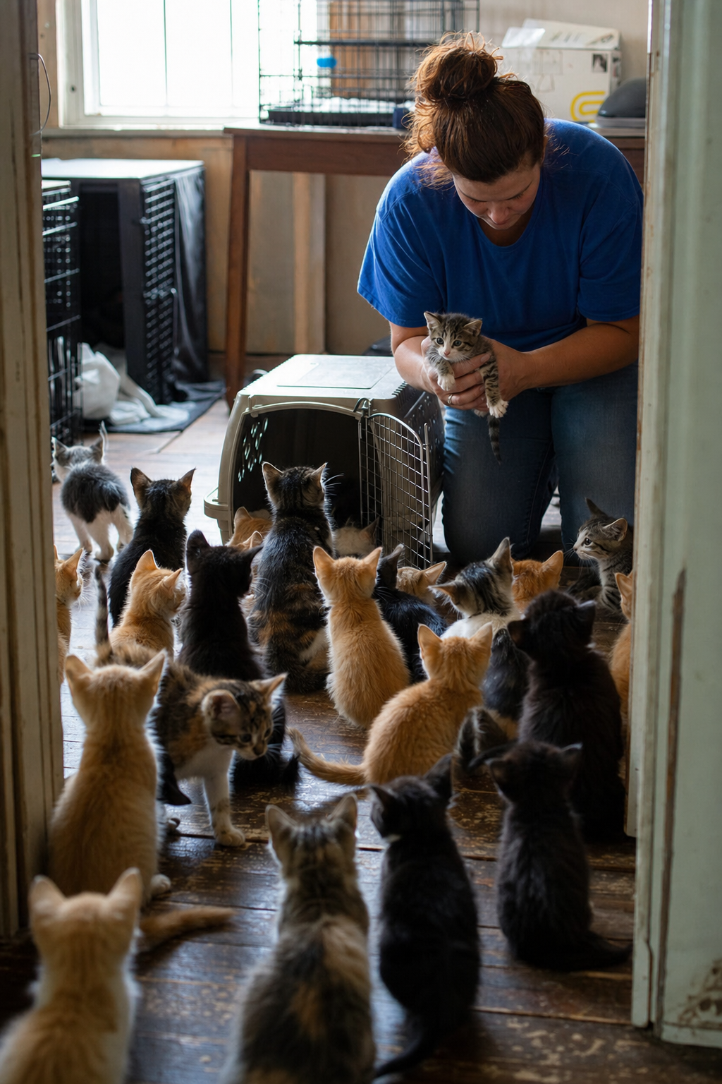 Thirty Kittens in a Belle Fourche Room