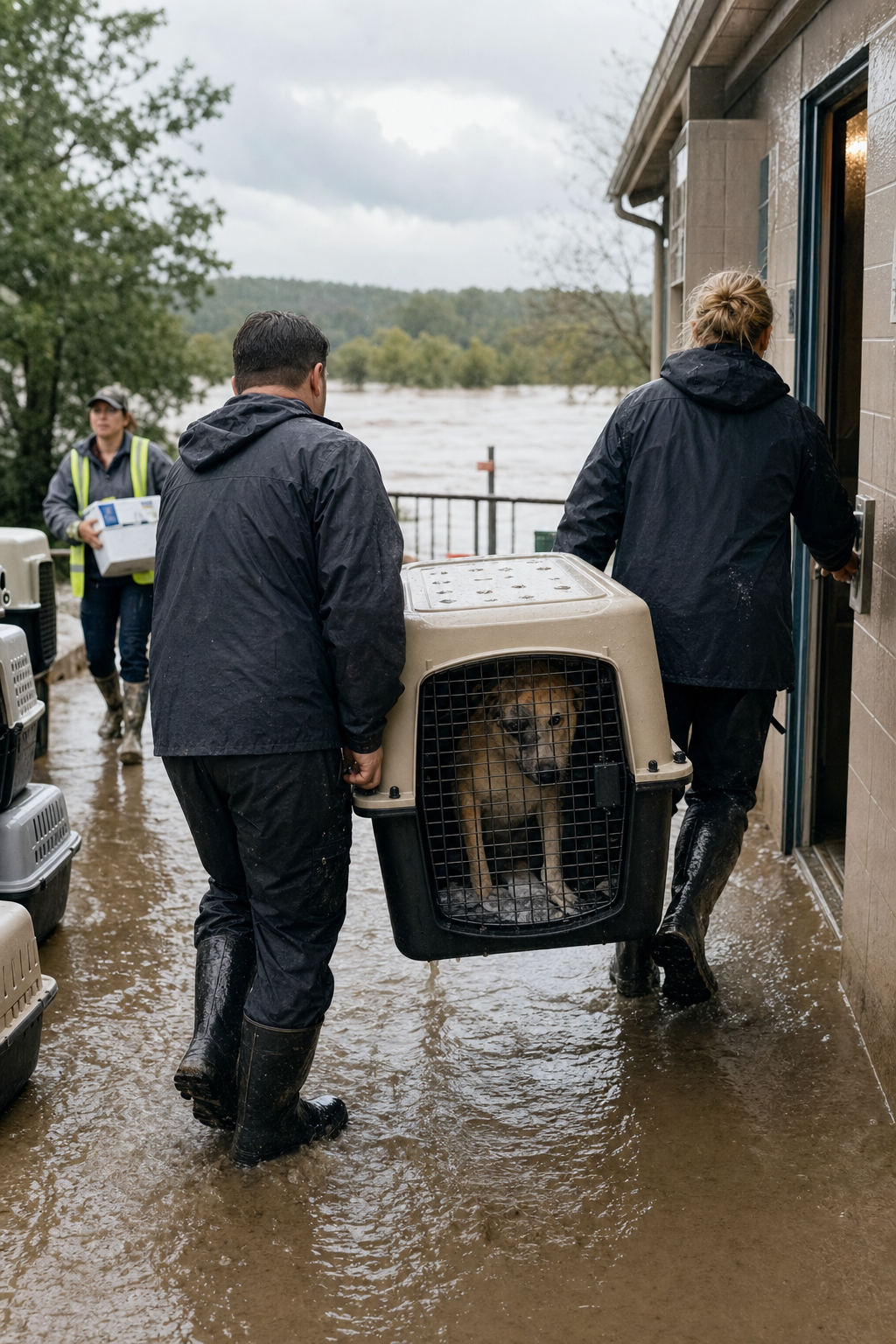 Bridge Washed Out, Shelter Cut Off