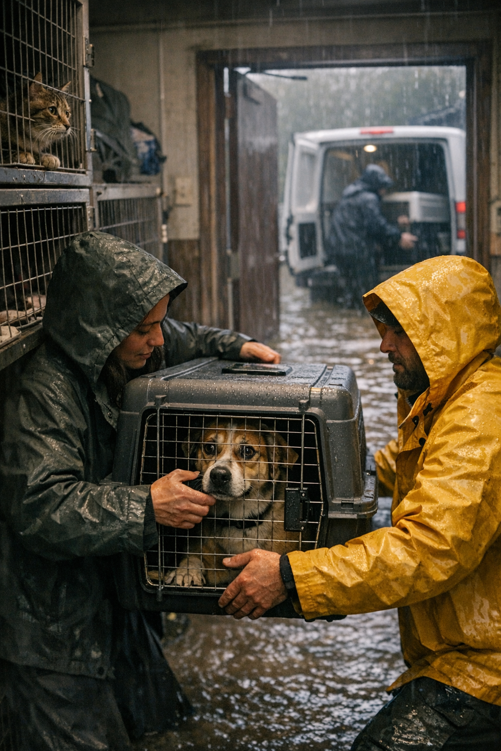 Floodwaters Rising at St Clair Shelter