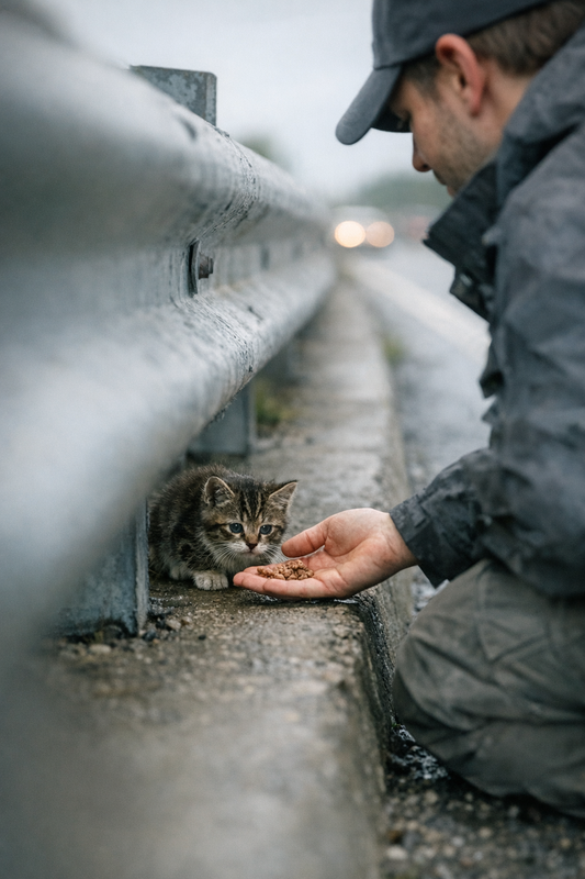 Tiny tabby kitten rescued from busy I-85 highway overpass by animal rescue team