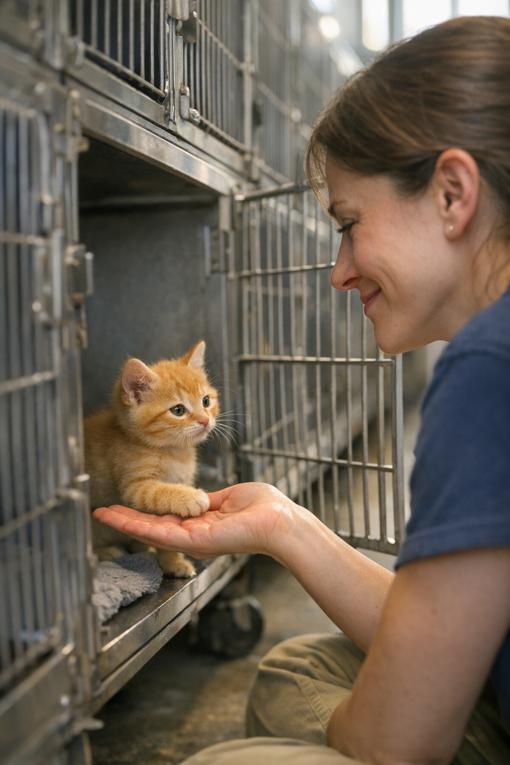 Room full of kittens waiting for adoption during Kittenpalooza at Murray-Calloway Animal Shelter