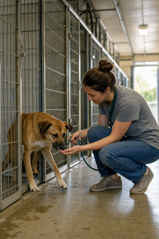 A Quiet Afternoon in the Shelter Kennels