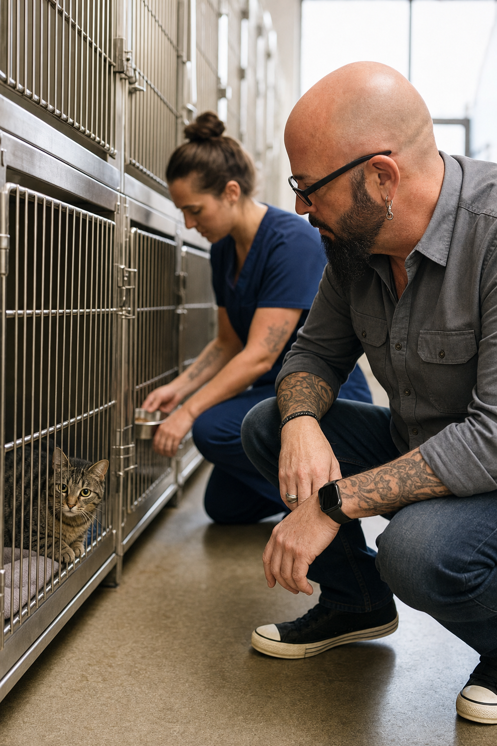 Desperate Cats Wait in Philadelphia