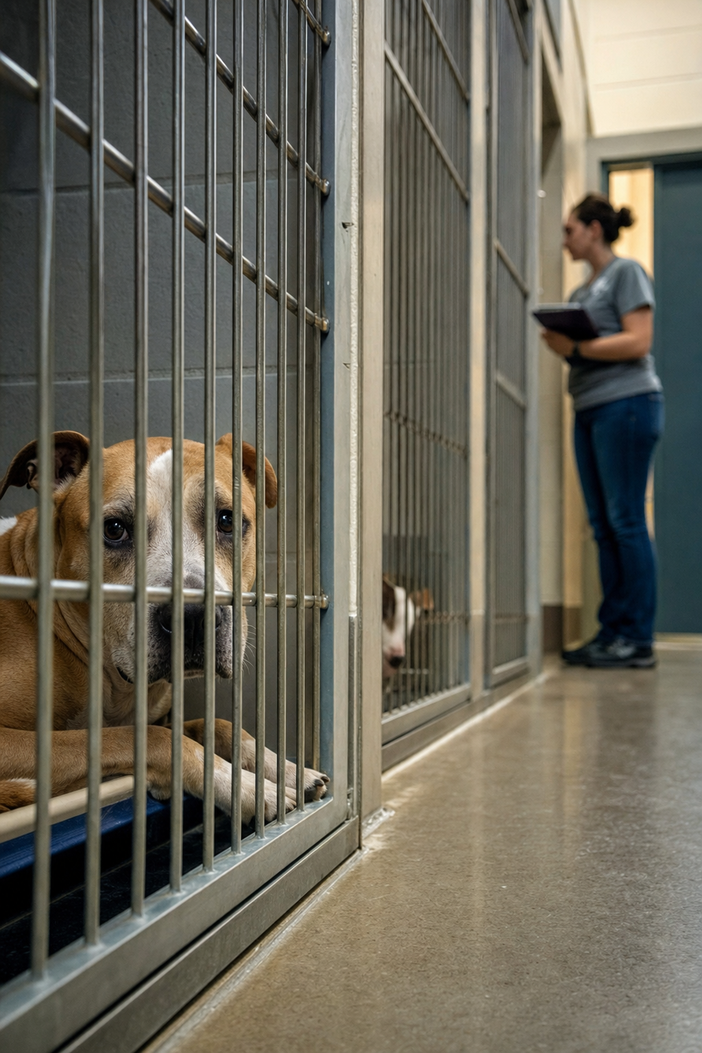 Quiet Tension at the Shelter Door