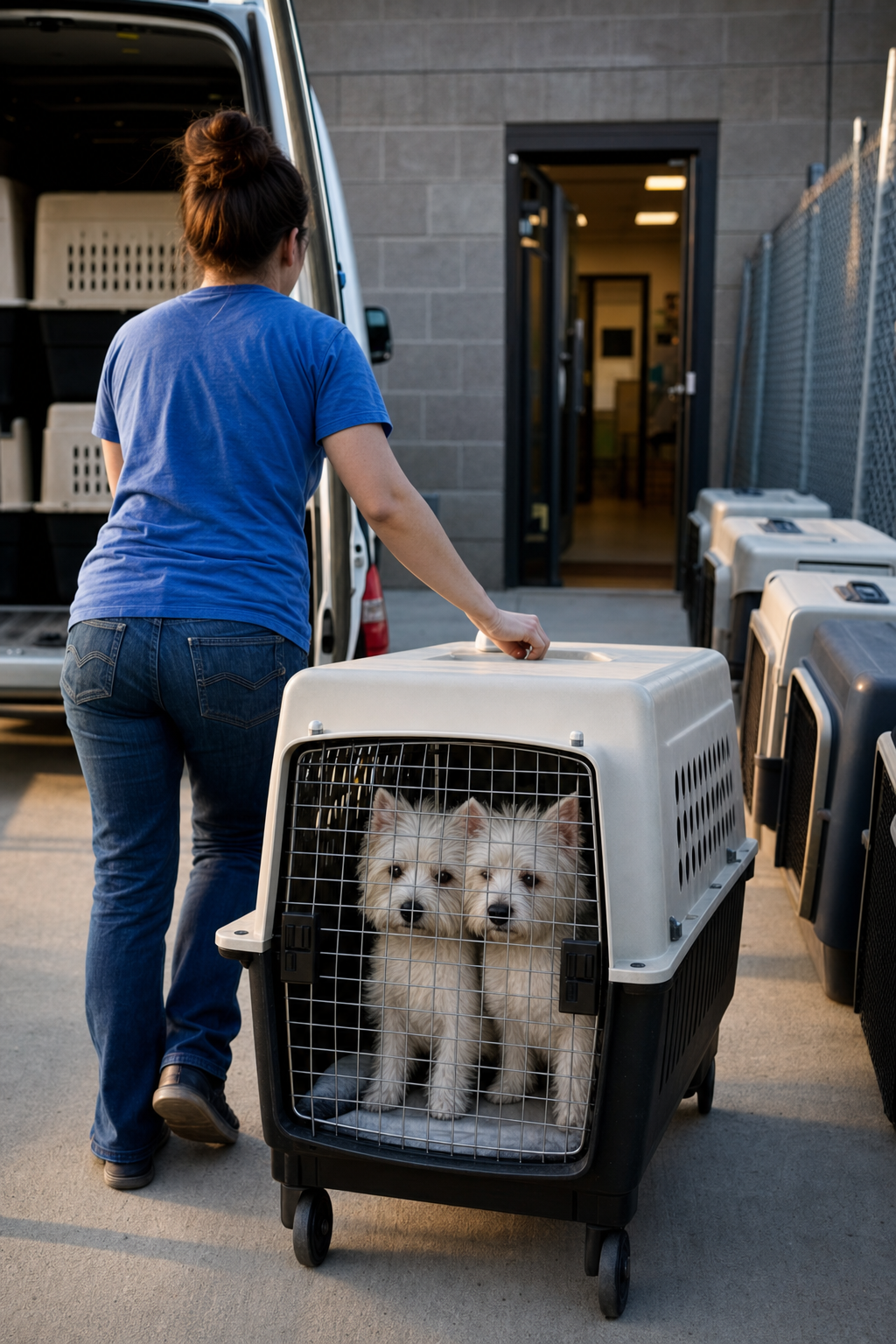 Forty-Two Terriers Wait for Morning