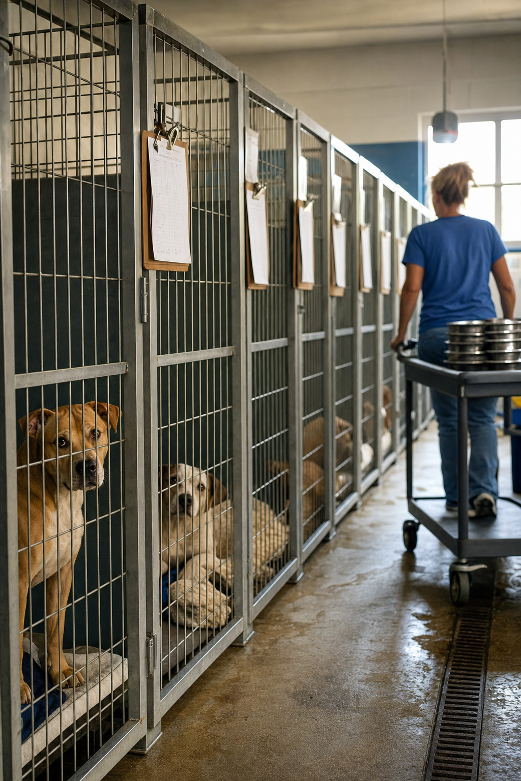Rows of Kennels, No Empty Space
