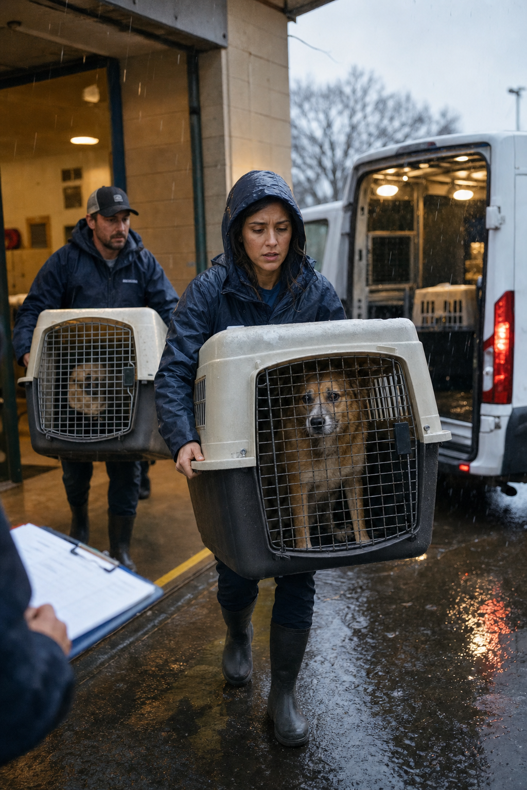 Dogs Moved North as Storm Winds Rise