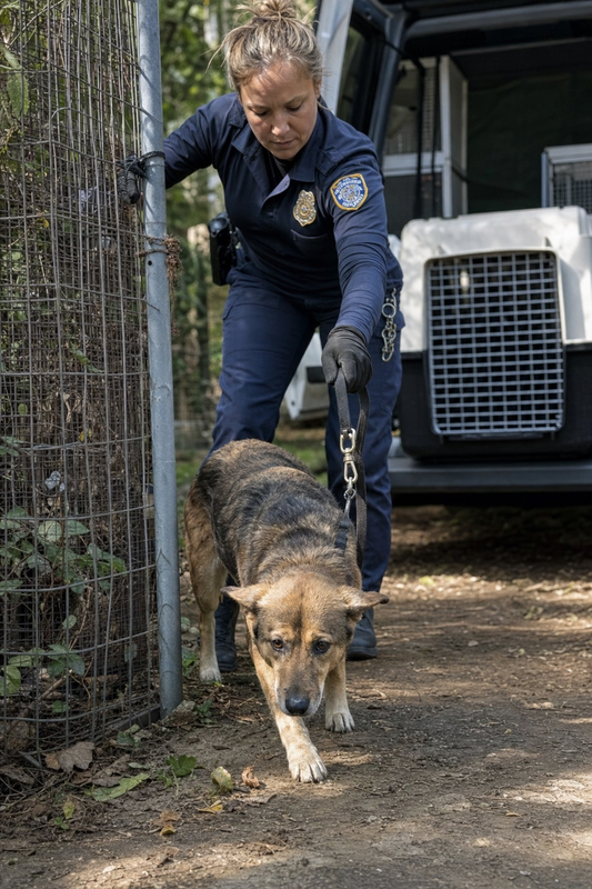 After the Raid: Dogs Pulled from the Yard