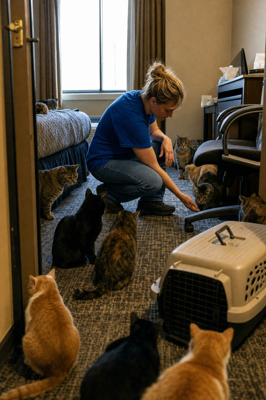 Eleven Cats, One Locked Room