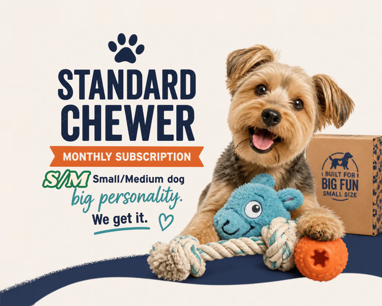 Standard Chewer Monthly Enrichment Unit Subscription for S/M Dogs