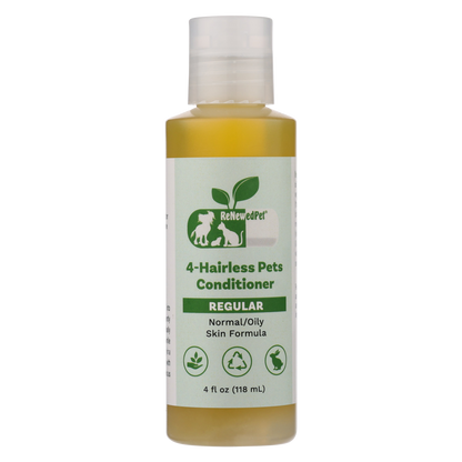 4-Hairless Pets Regular Conditioner bottle for normal oily skin with natural organic ingredients