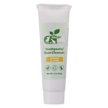 ReNewedPet natural pets toothpaste and gum cleanser tube with cheese flavor for cats and dogs