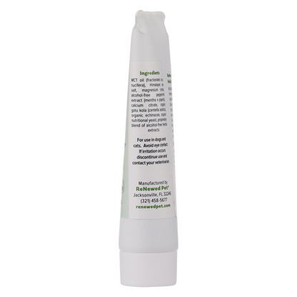 Natural pets toothpaste and gum cleanser tube with organic ingredients for dogs and cats by ReNewedPet