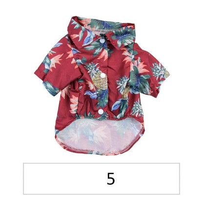 Hawaiian Pet Shirts - Stylish Summer Dog & Cat Shirts, Coconut Print