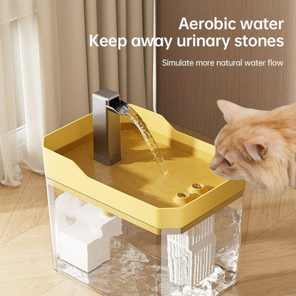 automatic pet water dispenser with filter and USB power for cats and dogs