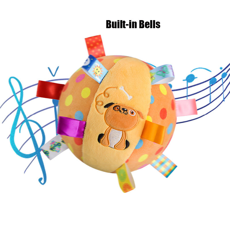 Plush Dog Sound Ringing Ball, Interactive Pet Toy, Teeth Cleaning, Chewing Toy, Big Dog, Little Dog