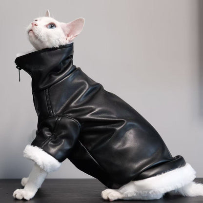 Thickened Coat Furless Cat Apparel Sphynx Cat Outfit Autumnwinter Style