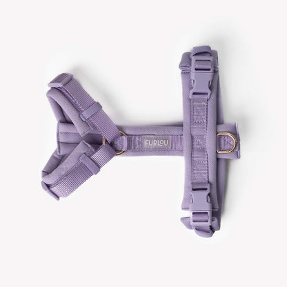 Lavender - Comfort Dog Harness padded adjustable with Y-shape design and gold hardware for comfort and style