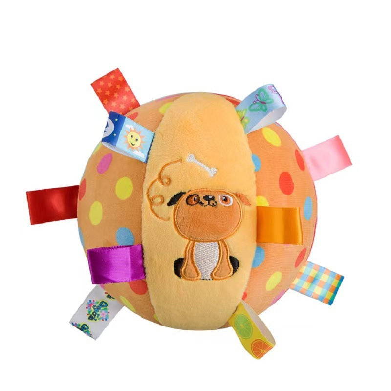 Plush Dog Sound Ringing Ball, Interactive Pet Toy, Teeth Cleaning, Chewing Toy, Big Dog, Little Dog