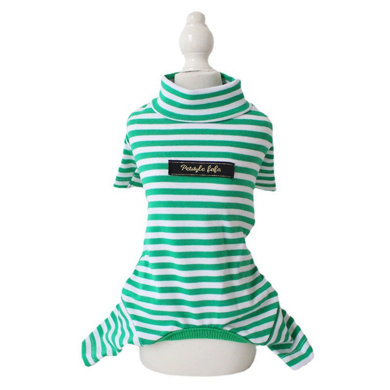 Cotton Eight-color Striped Pet Leggings