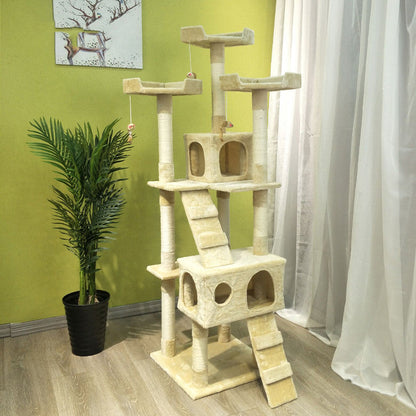Large Cat Climbing Frame Toy Grab Column Grinding Claw Multi-layer Jumping Platform