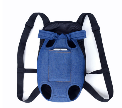 Adjustable pet carrier backpack for small dogs and cats, breathable mesh travel bag for hiking and outdoor activities