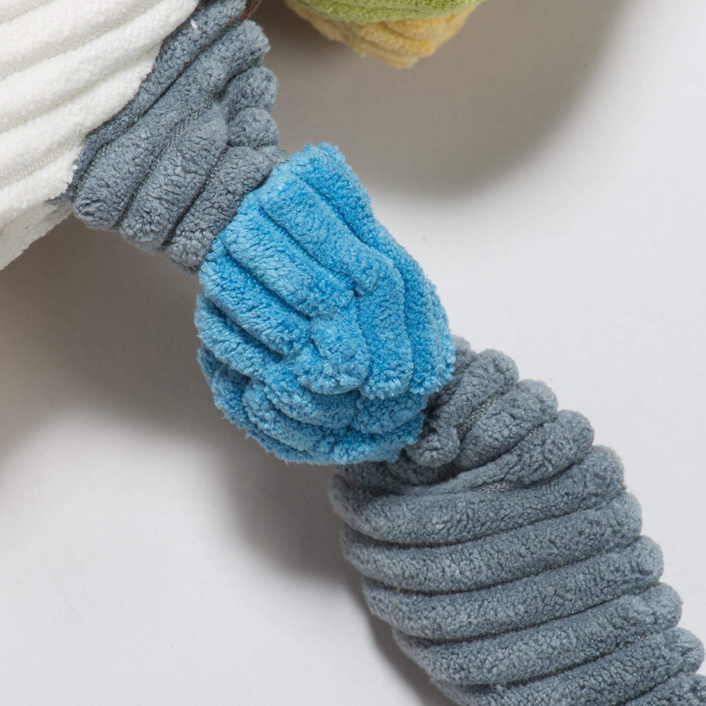 Dilly Duck Knottie® plush dog toy with durable knotted design and Tuffut Technology® lining