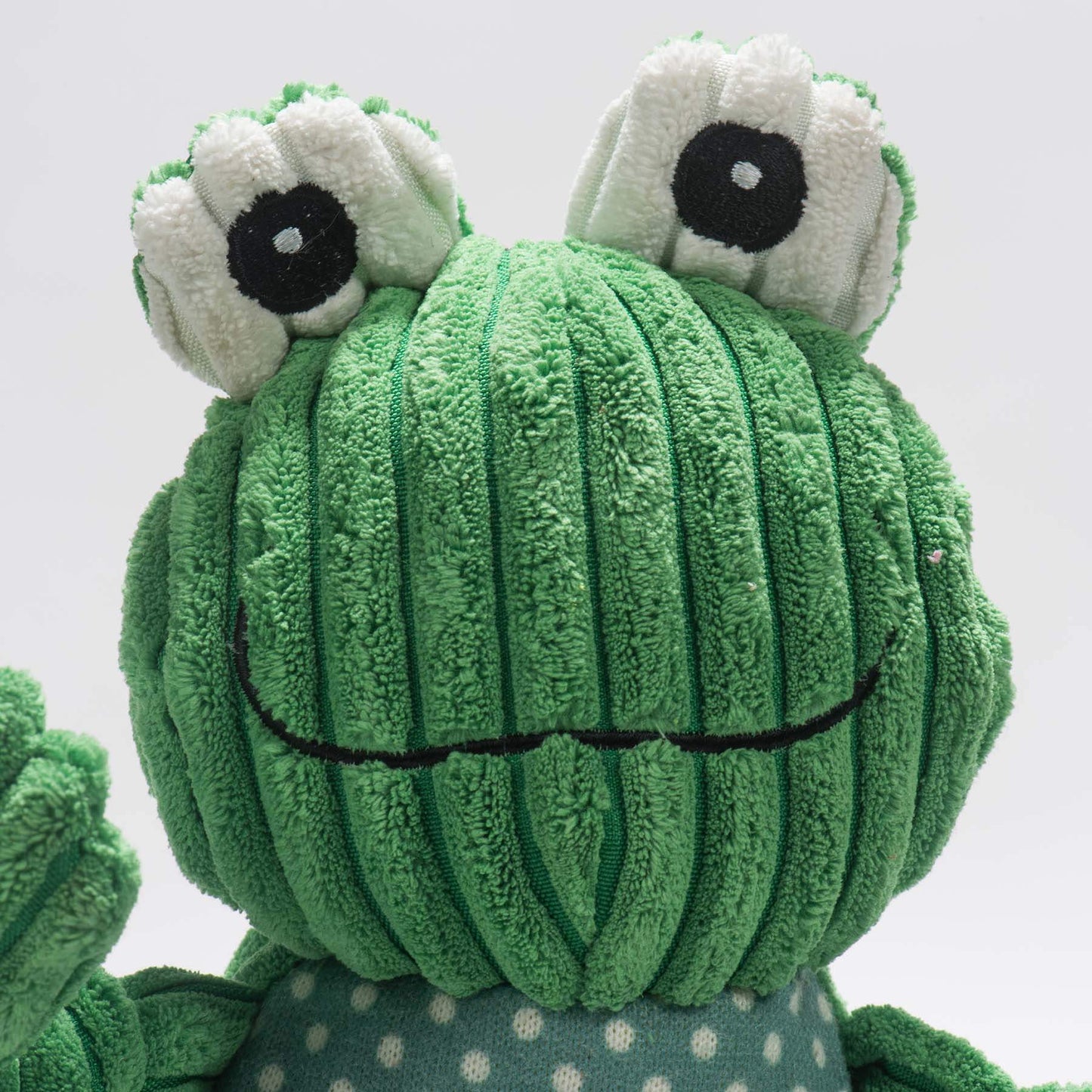 Fergie Frog Knottie® plush dog toy with durable knotted design and squeakers
