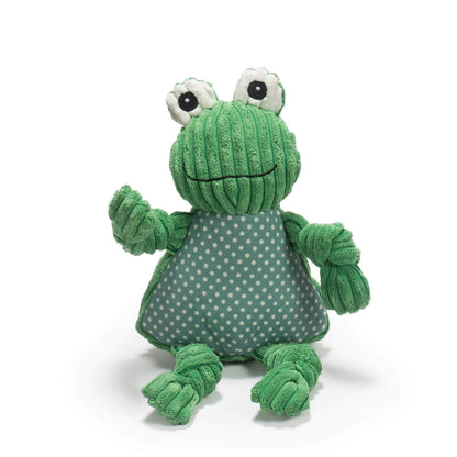 Fergie Frog Knottie® plush dog toy with durable knotted design and squeakers