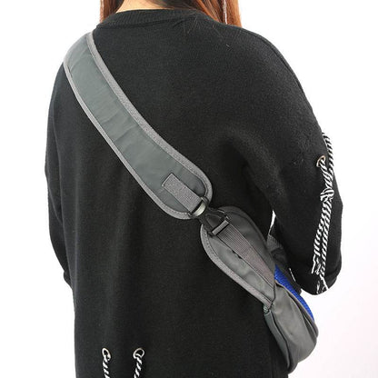 Breathable mesh pet carrier handbag sling worn on shoulder for small dogs and cats