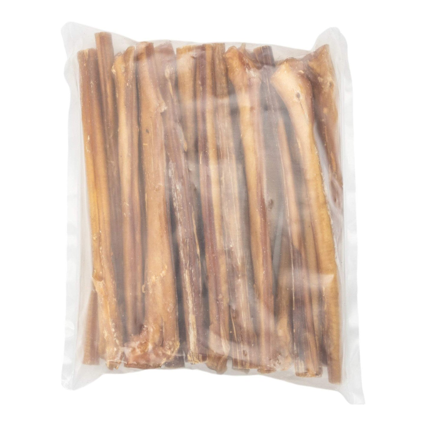 Package of all-natural beef bully stick dog chews, 12-inch jumbo size, 25 count