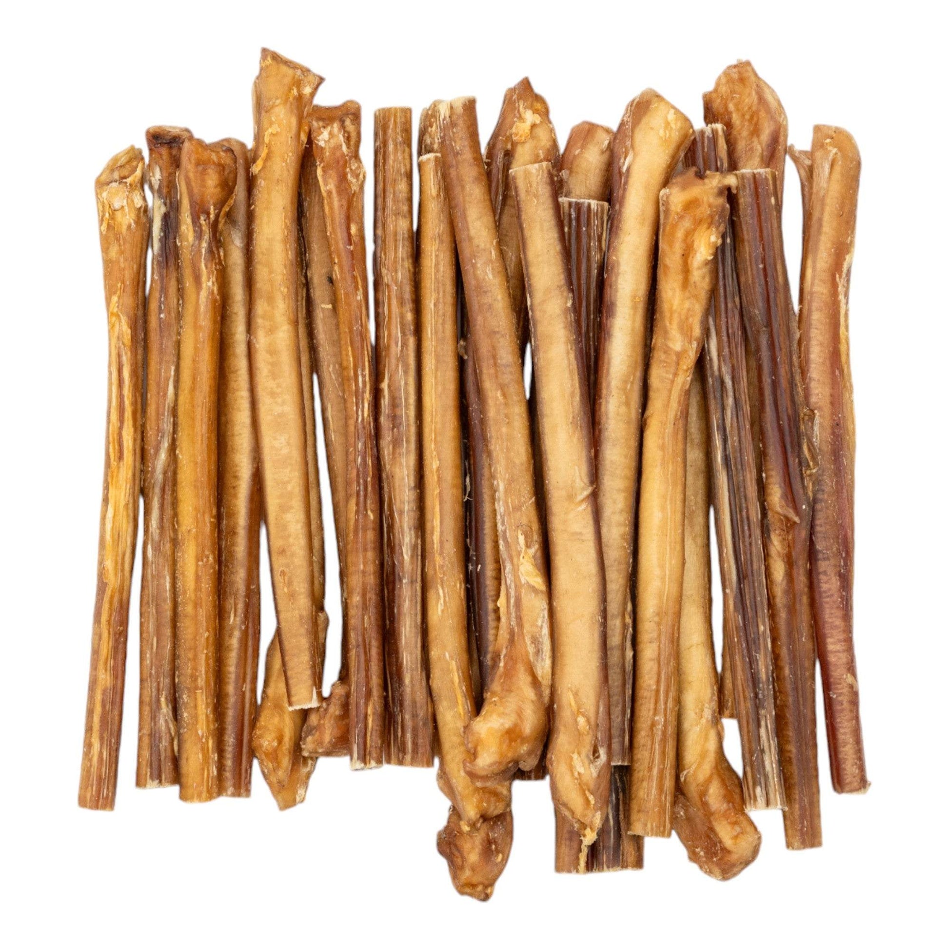 All-natural beef bully stick dog chews, 12-inch jumbo size, pack of 25, single ingredient, healthy and durable dog treats