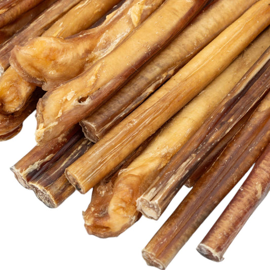 All-Natural Beef Bully Stick Dog Treats - 12-Inch Jumbo Dental Chews