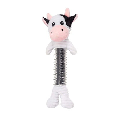 Country Living Thermoplastic Rubber Cow Dog Toy –Durable & Interactive