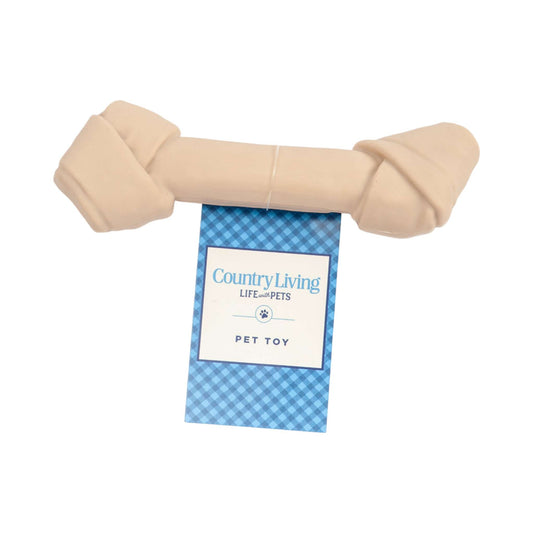 Country Living Nylon Bone durable rawhide-shaped chew toy for dogs with textured ridges for oral health