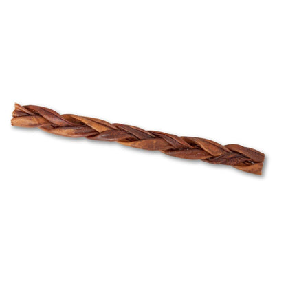 Braided collagen stick dog treats for joint health, 12-inch, all-natural, high protein, safe alternative to rawhide, 4-pack