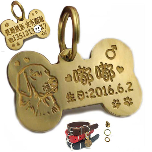 Custom Brass Pet Pendant