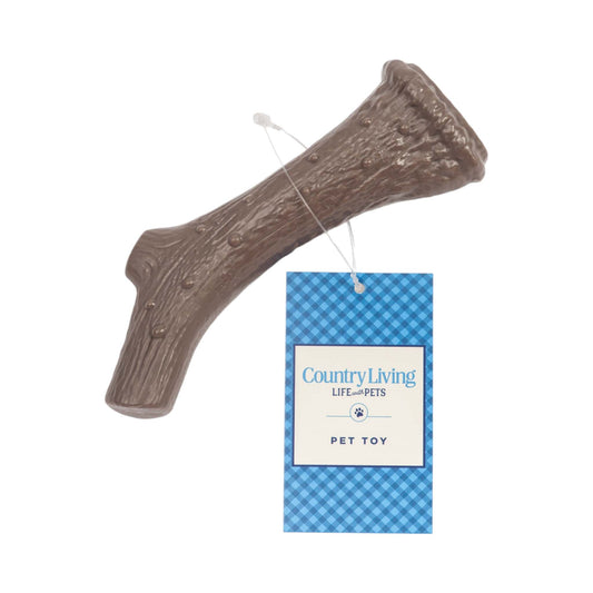 Country Living Nylon Antler dog chew toy with natural chicken flavor and durable nylon material