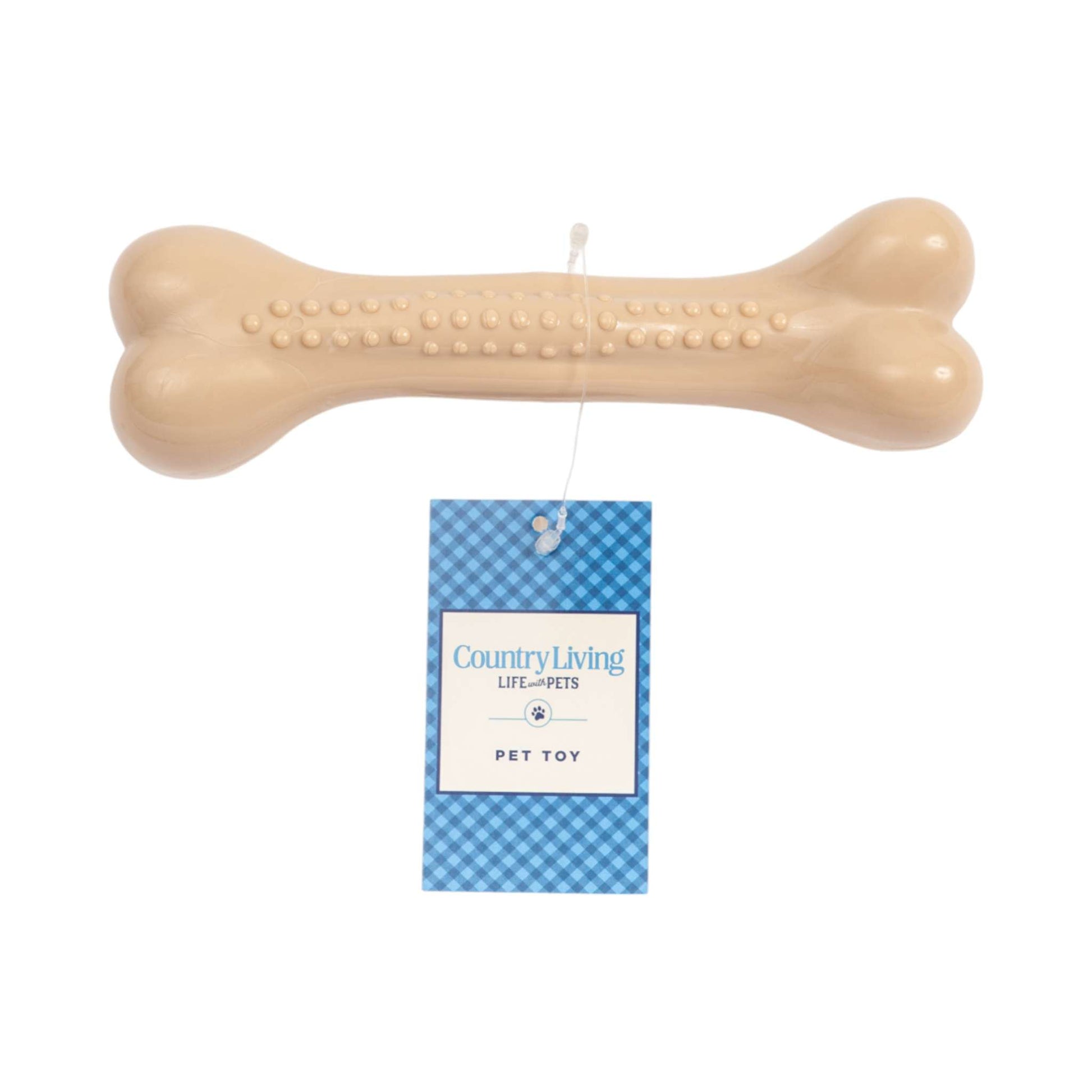 Country Living Nylon Chew Bone dog toy with chicken flavor for heavy chewers and dental health